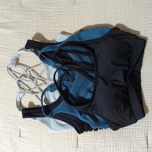 Set of four small sports bras